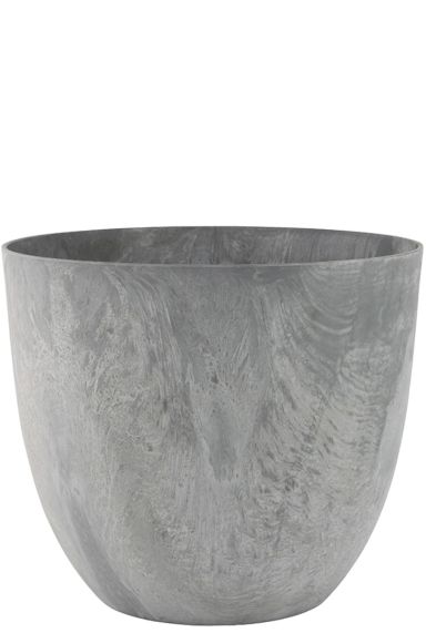 Artstone bola pot de fleurs gris 1