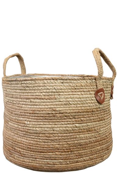 Grand brown panier plantes 5