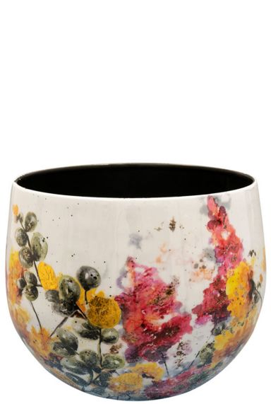 Lammie floral blanc pot plante 8