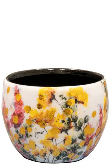 Lammie floral pot de fleurs blanc mini 3