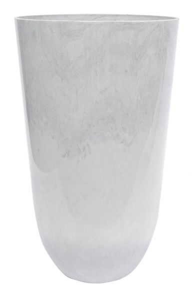 Palermo tall pot gris blanc marbre 1