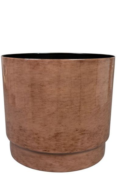 Pot de fleurs rens en metal brun 5