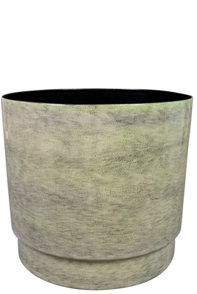 Pot de fleurs rens metal menthe 6