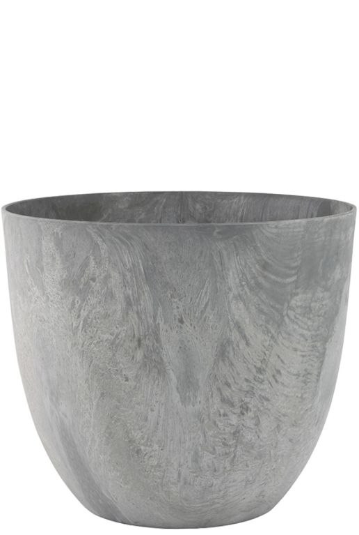 Artstone bola pot de fleurs gris