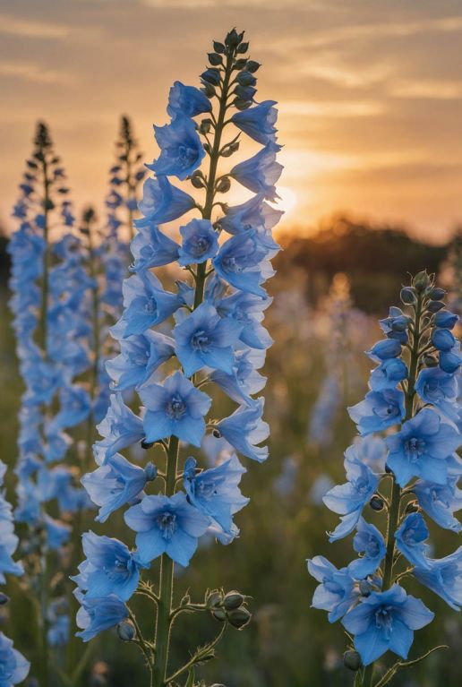 Delphinium sky blue plante de jardin
