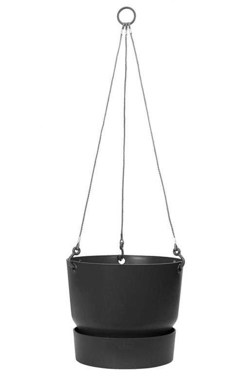 Elho greenville hang plantenbak zwart 1