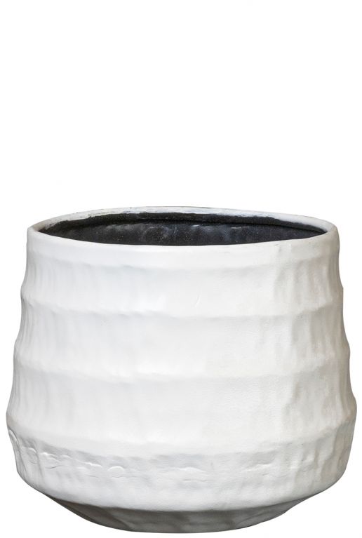Petra wit bloempot 19cm