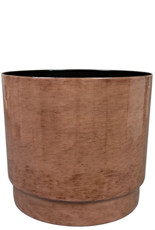 Pot de fleurs rens en metal brun 5
