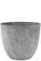 Artstone bola pot de fleurs gris