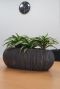 Twist brede plantenbak zwart 1